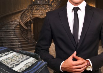 Derwood Hodgegrass models the Million Dollar Suit