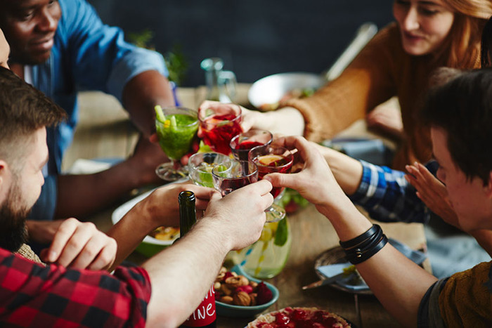 Sometimes the best meals are dinners with friends