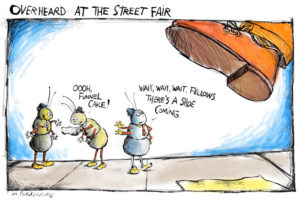 East Hampton Street Fair cartoon by Mickey Paraskevas
