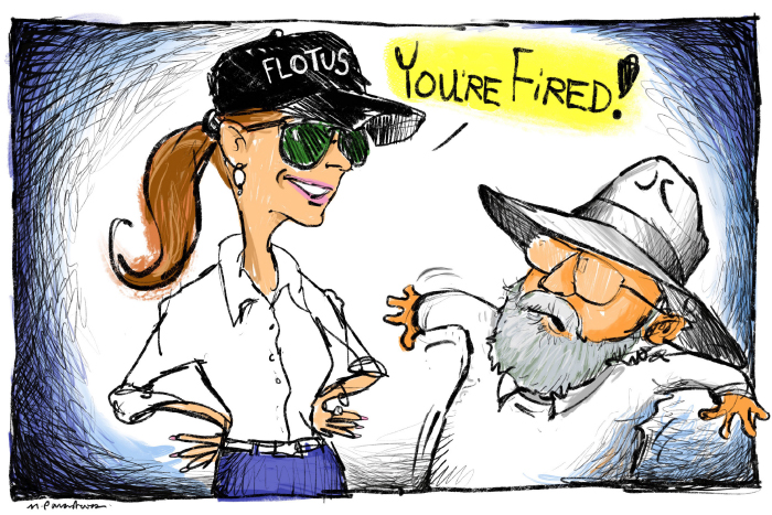 First ladies cartoon by Mickey Paraskevas