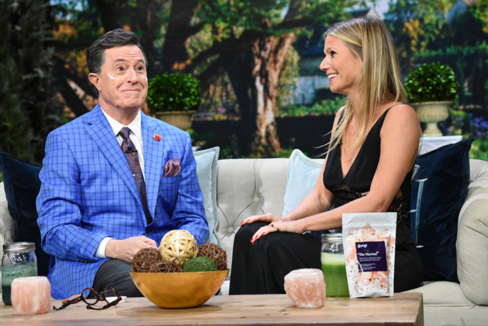 Gwyneth Paltrow discusses her Goop Summit with StephenColbert