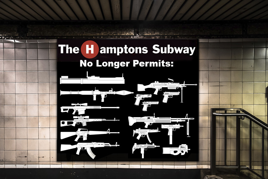 Hamptons Subway has new gun laws