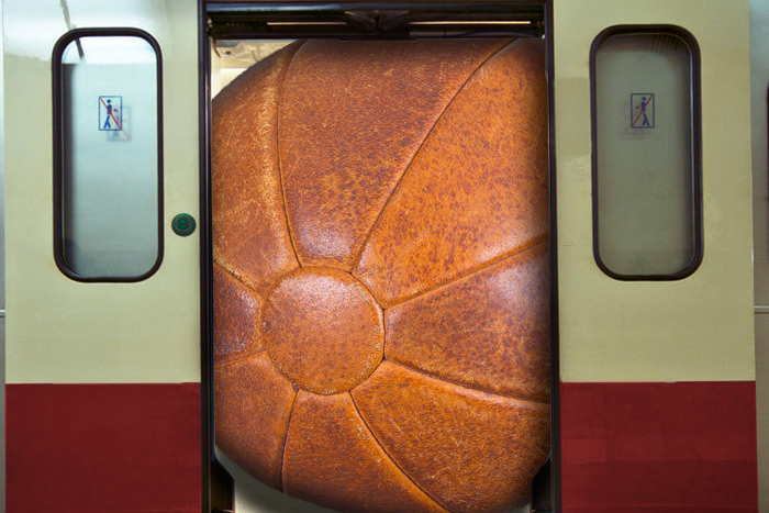 Hamptons Subway had a medicine ball mishap this week