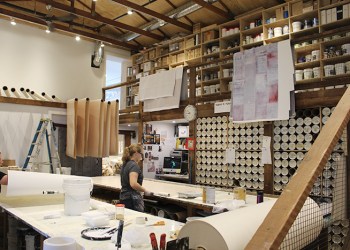 In the Elizabeth Dow studio