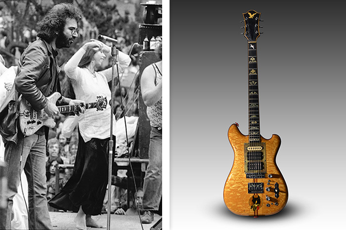 Jerry Garcia and his guitar 