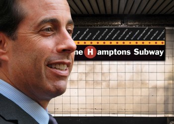 Jerry Seinfeld rode the Hamptons Subway this week