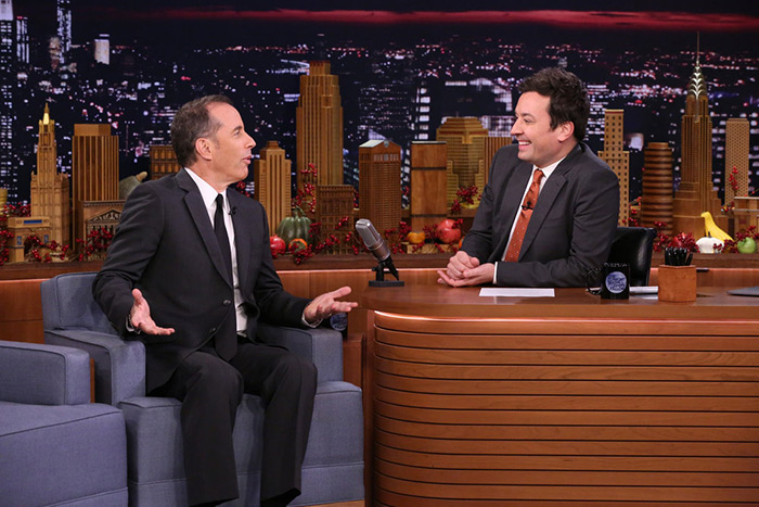 Jimmy Fallon interviews Stand-Up Battle opponent Jerry Seinfeld