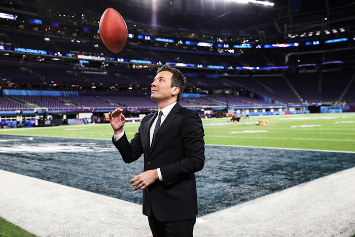 Jimmy Fallon at Super Bowl LII