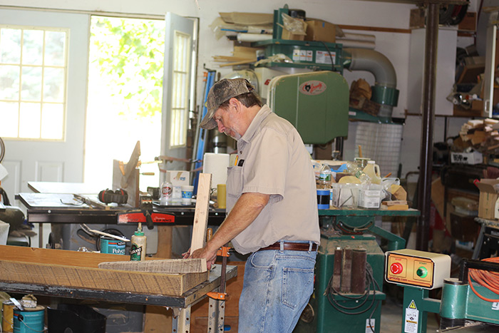 John Mehrman in his workshop