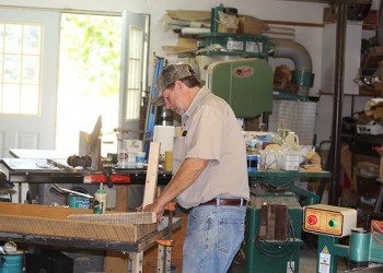 John Mehrman in his workshop