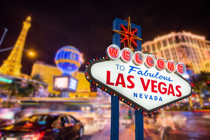 Las Vegas Strip and sign