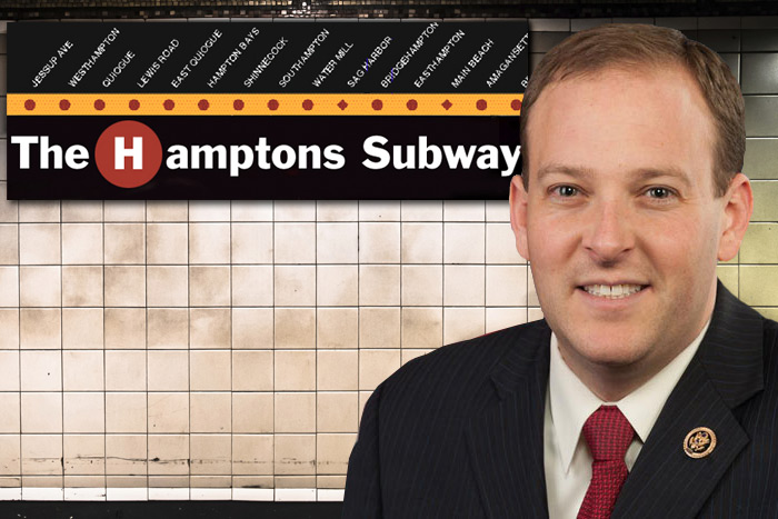 Lee Zeldin visited the Hamptons Subway