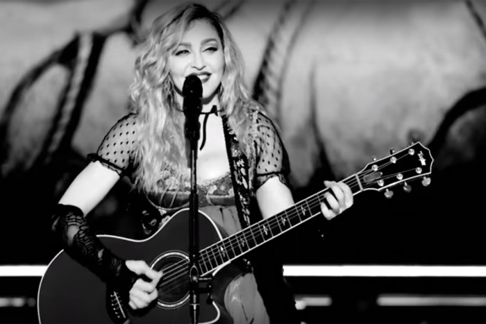 Madonna in her Rebel Heart Tour DVD trailer