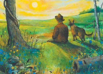 March 2, 2018 Dan's Papers cover art (detail) by Mickey Paraskevas