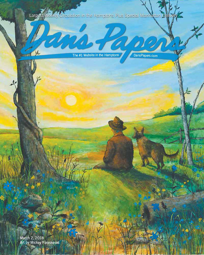 March 2, 2018 Dan's Papers cover art by Mickey Paraskevas