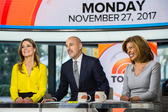 Matt Lauer on the November 27 episode of the Today Show