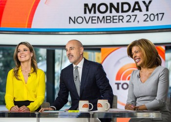 Matt Lauer on the November 27 episode of the Today Show