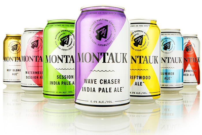 Montauk Brewing Company beer cans