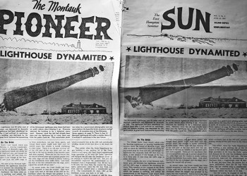 Montauk Lighthouse dynamited