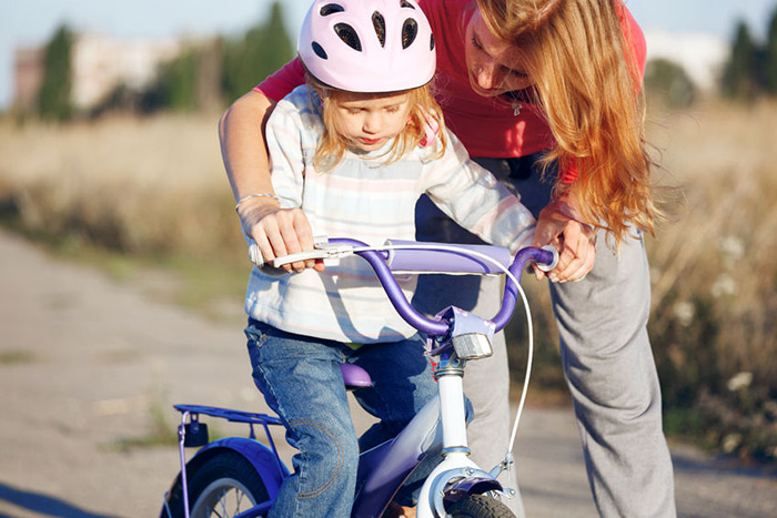 Mother-daughter bike ride