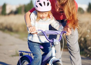 Mother-daughter bike ride