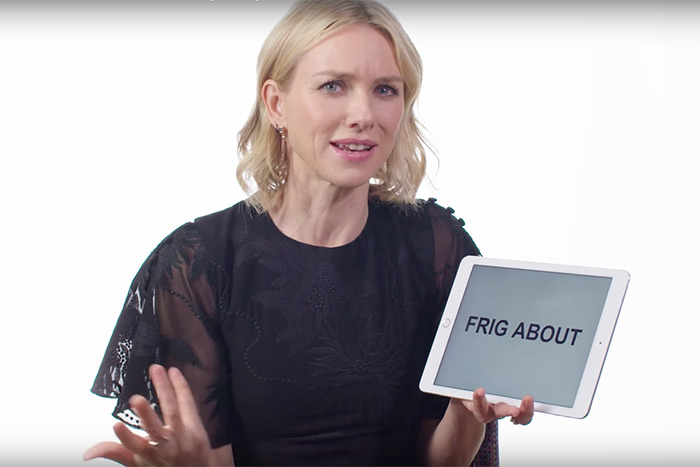 Naomi Watts teaches us British and Australian slang in a Vanity Fair video