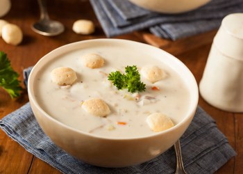 New England clam chowder