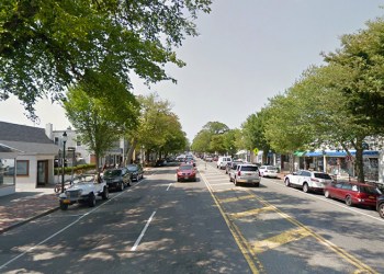 Newtown Lane in East Hampton via Google Earth