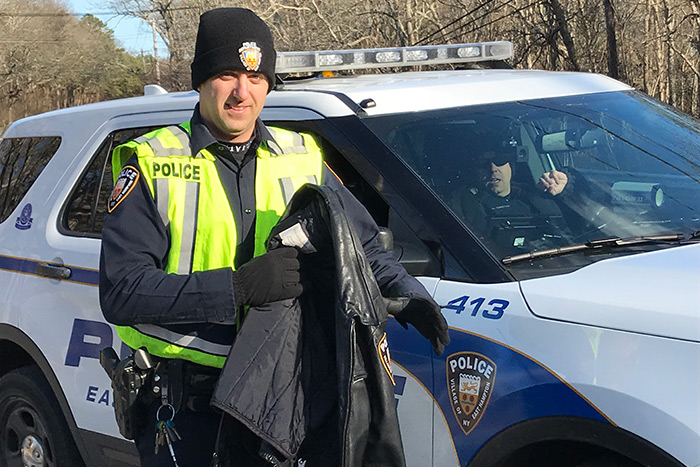 Officer Paul of East Hampton Village Police Dept