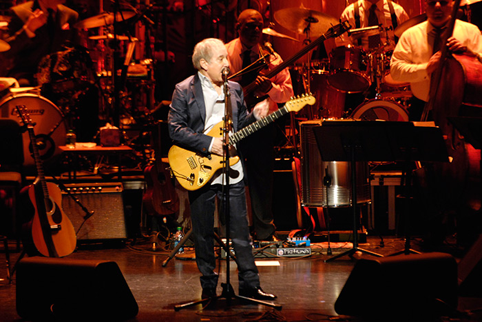 Paul Simon onstage in 2012