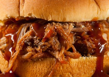 Pulled pork BBQ sandwich