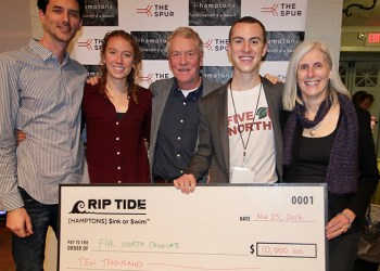 Riptide 2017 Audience Award Winner Ben Conard, Founder Five North Chocolate, and family: Mike Smit, Kate Conard, Chris Conard, Ben Conard, Susan Conard