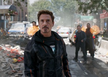 Robert Downey Jr. as Tony Stark in Avengers: Infinity War