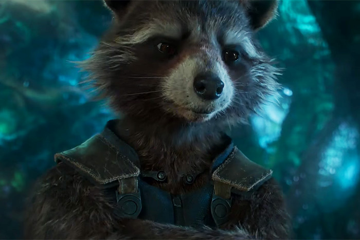 Rocket Raccoon in the Guardians of the Galaxy Vol. 2 trailer