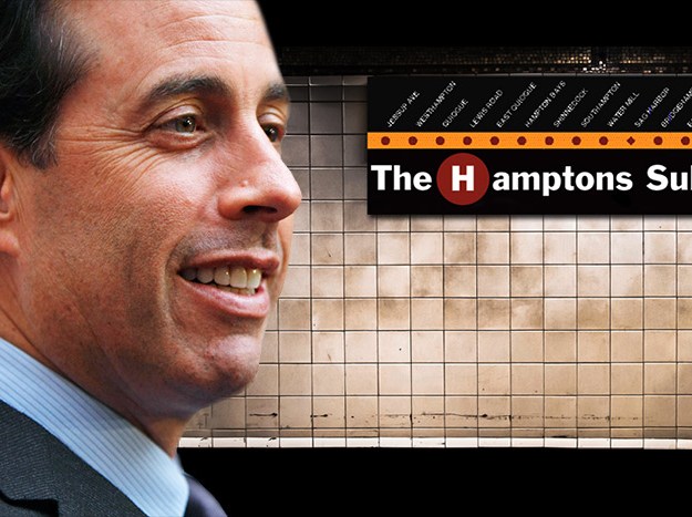 Jerry Seinfeld rode the Hamptons Subway this week