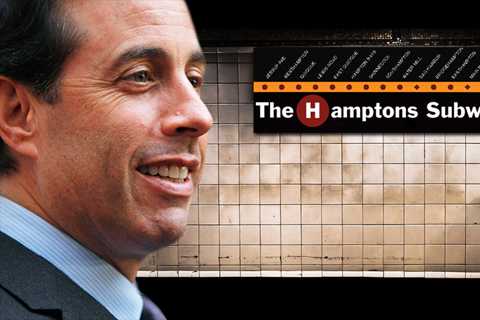 Jerry Seinfeld rode the Hamptons Subway this week