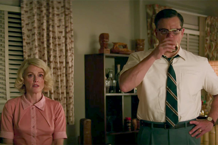 Julianne Moore and Matt Damon in "Suburbicon"