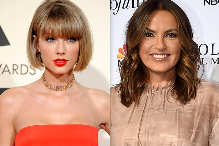 Taylor Swift and Mariska Hargitay.