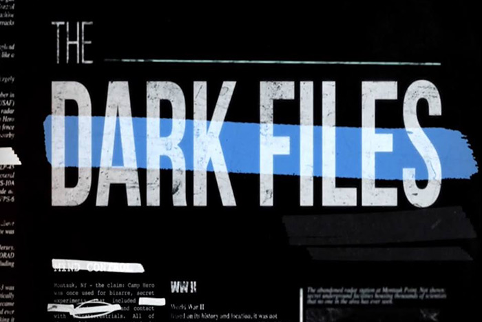 The Dark Files logo for History Channel