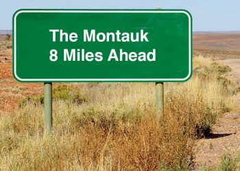 The Montauk street sign