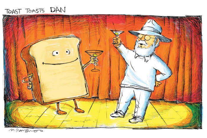 Toast cartoon by Mickey Paraskevas