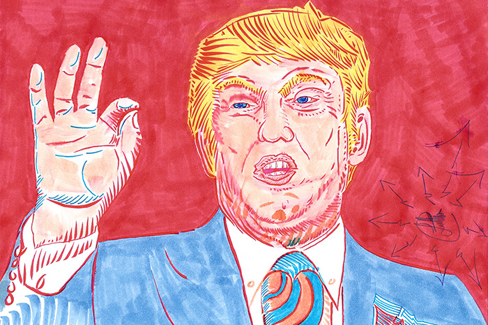 Donald Trump portrait by Lutha Leahy-Miller