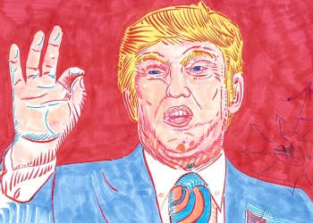 Donald Trump portrait by Lutha Leahy-Miller