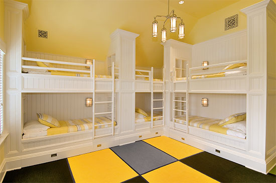 Sandcastle sleepover room