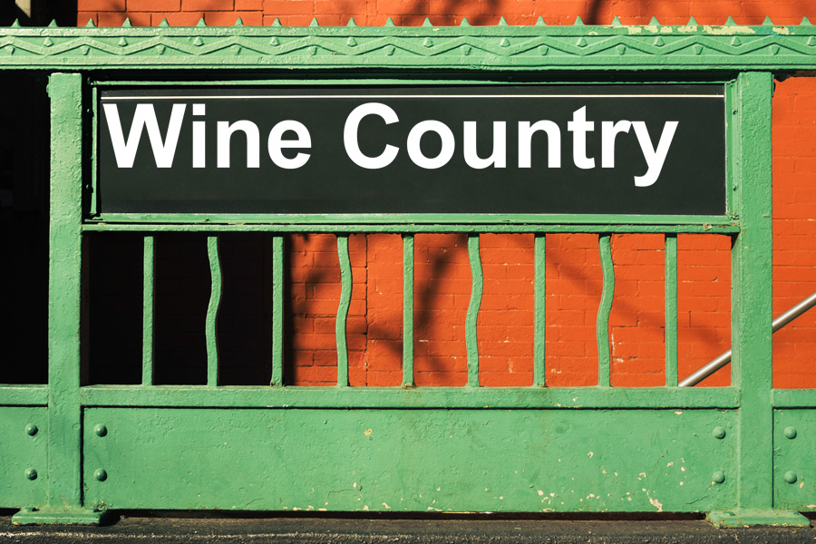 Wine Country North Fork Subway Sign
