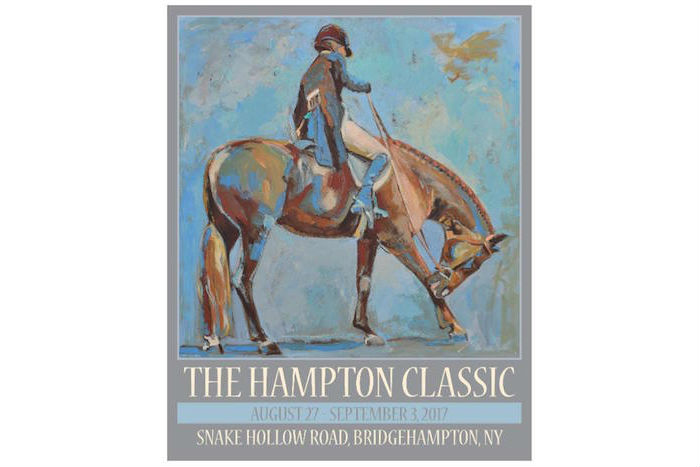 The official 2017 Hampton Classic Poster with Lynn Mara's artwork "Grace and Strength"