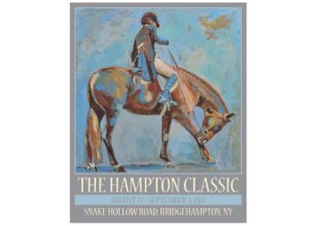 The official 2017 Hampton Classic Poster with Lynn Mara's artwork 