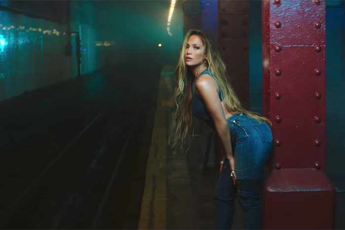 Jennifer Lopez in her "Amor, Amor, Amor" video