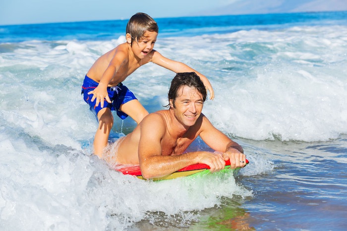 surfer and son