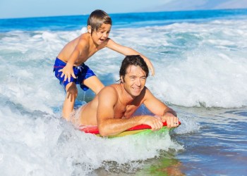 surfer and son